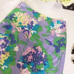 Hydrangea midi h line skirt